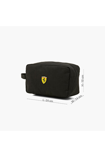 Ferrari Solid Pencil Pouch with Zip Closure