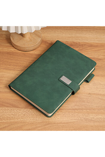 Choice A5 green Vintage A5 Leather Notebook with Leather Notebook Cover, Personalized Soft Cover and Bookma