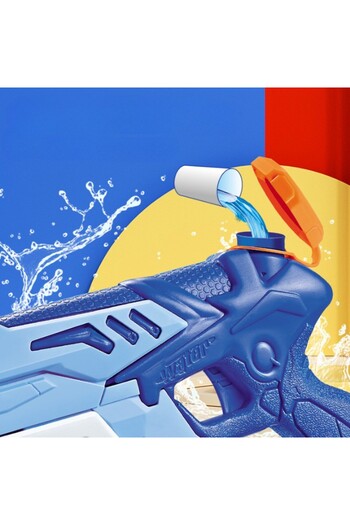 Flippy Water Blaster for Kids, 300ML Tank, Handle, Pool/Beach Toy, 31.5 cm, 3+, Blue/White