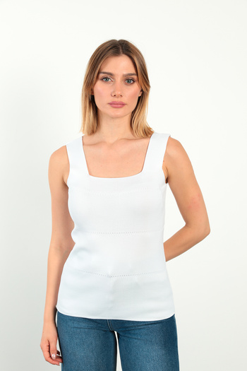 ModaPlaza Women's Square Neck Knitwear Undershirt 5572