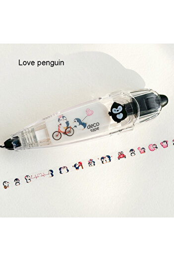 Choice Love penguin 1pc cute DIY patterned decorative Design Correction Tape - Perfect for Decorating Diari
