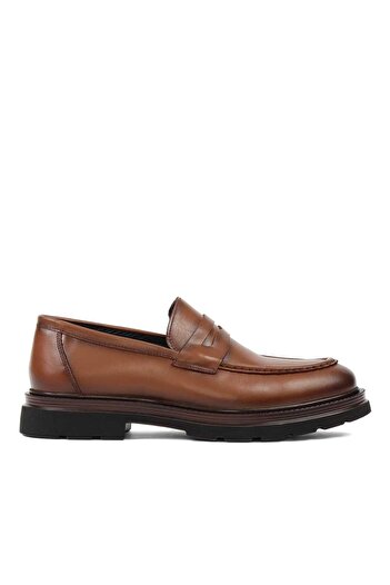 Celal Gültekin Men's Tan Leather Casual Shoes