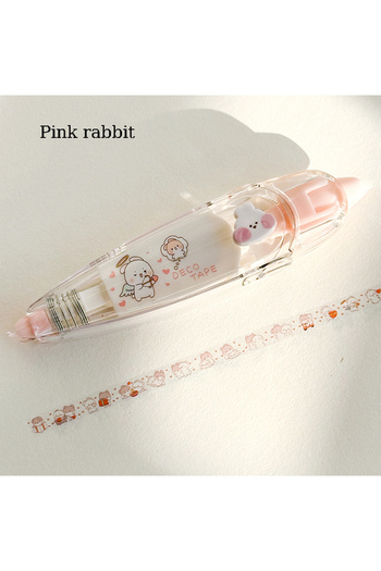 Choice rabbit 1pc cute DIY patterned decorative Design Correction Tape - Perfect for Decorating Diaries and