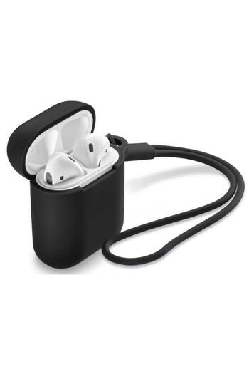 Hama Hama 210905 Fantastic Feel Earphone Case for AirPods 1st/2nd Gen. (Black)
