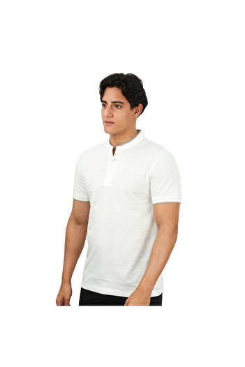 Giordano Men's Slim Fit Cotton Henley Tee