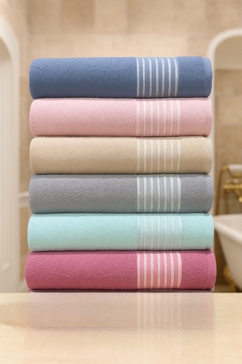 AYHANHOME 6 Pieces Jacquard Dowry 90X150 Bath Towels