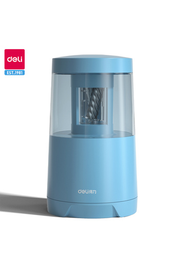Deli VA5 Blue Electric Pencil Sharpener Creative Automatic Pencil Sharpener Office Stationery Study