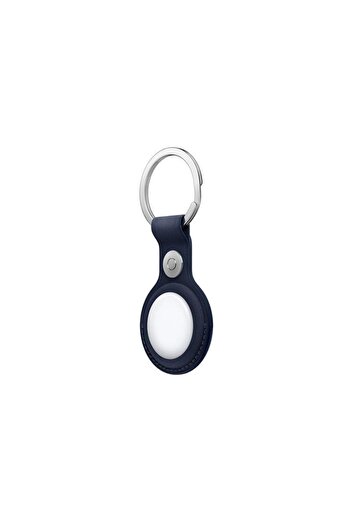Apple Apple MA7H4ZM/A Keychain for AirTag, FineWoven Key Ring (Dark Blue)