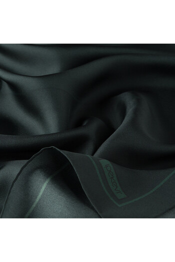 ipekevi Pine Green Silk Scarf 1115