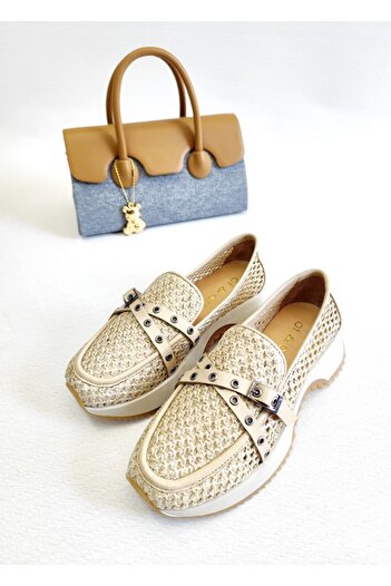 Of&Off Women's Mesh Detail Casual Shoes