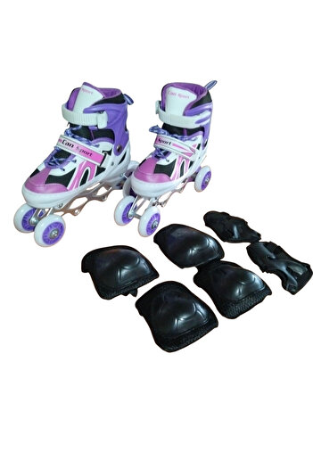 Pasifik Toys Concept Pacific Purple Lighted Silicone Wheels Fire Skating Skating