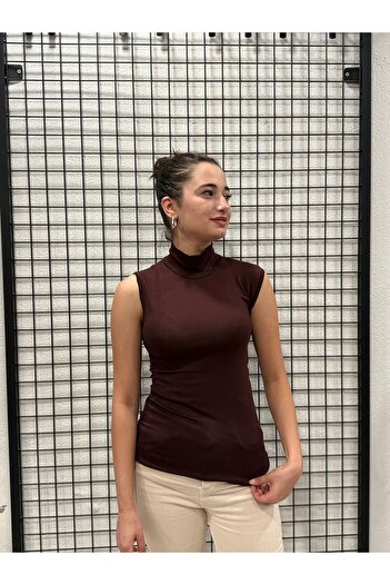 modayaselam Stand Collar Tank Top