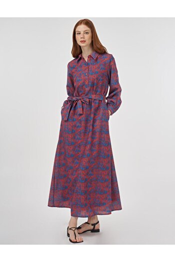 KYR Patterned Maxi Dress Indigo