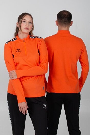 hummel Authentic Training Tracksuit Top Orange