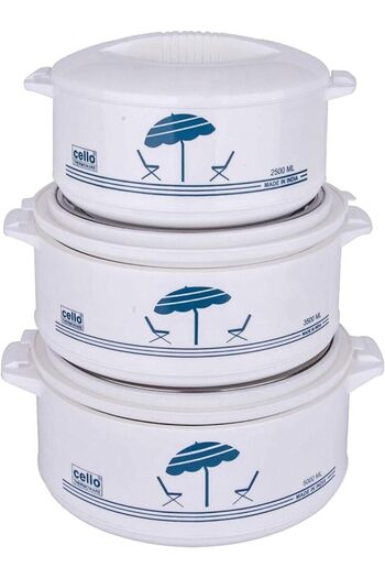 rexa 3-Piece Plastic Dining Set – Durable Plate, Bowl & Cup for Daily Use or Outdoor Dining