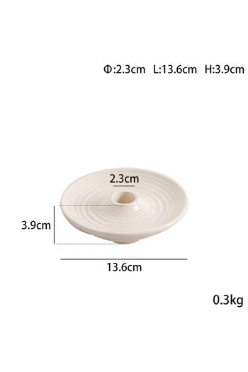 COOYA 2 in 1 Incense and Candle Holder Ceramic Incense Stick, Handmade Vase Incense Burner