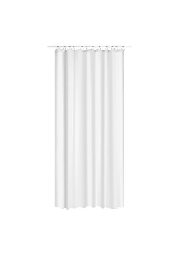 HomeVibes White Shower Curtain 200x180 cm