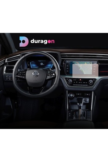 Ssangyong Kyron Duragon navigation display protection film, for Ssangyong Korando 2019+, matte, installation kit