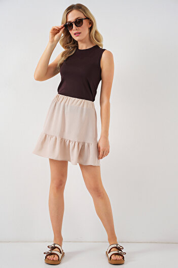 Bigdart Women's Ayrobin Mini Skirt 8054 - Cream