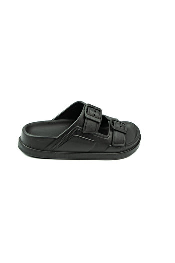 BABALİ Babalı 502 Feelup Black Eva Double Buckle Women's Slippers
