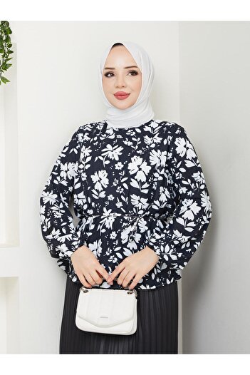exxitcollection Women's Pleated Skirt Jesica Shirt Double Set