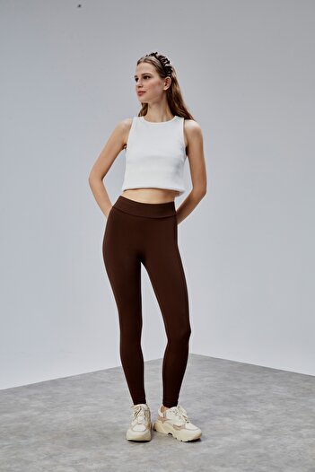 TF The Fancy For You Kadın Yüksek Bel Kalın Kemer Slim Fit Tayt