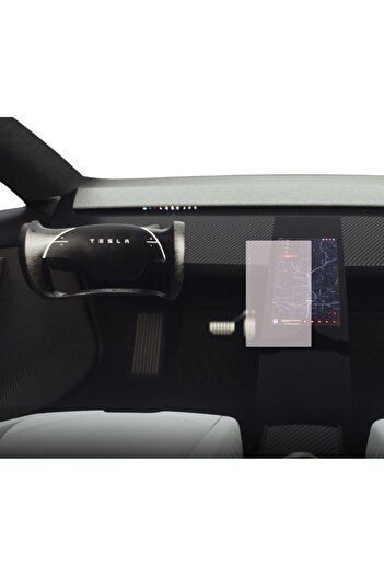 TESLA Navigation Screen Protector Tesla Roadster 2018+, Duragon, Matte silicone, installation kit