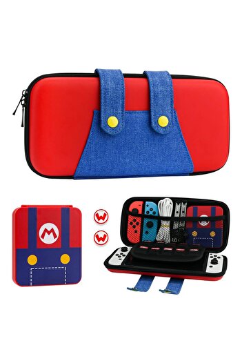 COOYA Console Organizer, Switch and Switch OLED Carrying Case, Hard Portable Travel Case