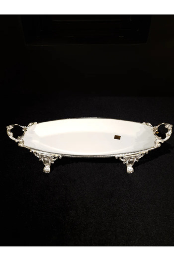 ROY KING Royking Lımoges Oval Presentation Plate 41*20*7,5cm