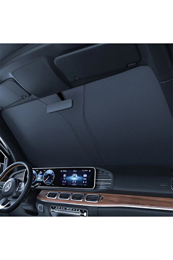TEKNOCEP Ally Car Sun Shade Protector Auto Front Windshield Sunshade(140Cm*70Cm) Titanium g - Teknocep7885-135