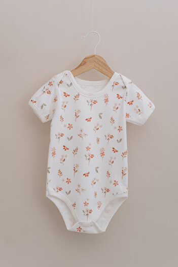 Tuğba Kuğu Short Sleeve Baby Body - Pureline Series - Soft Bloom