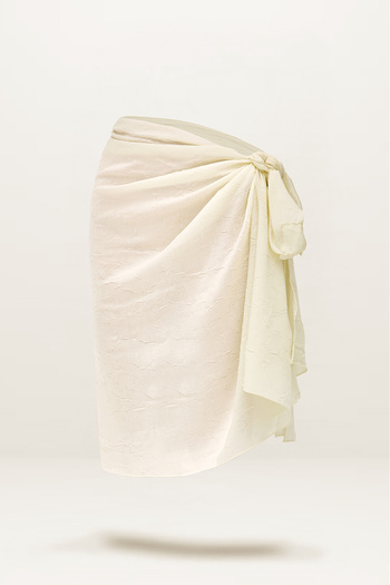 cott land Pareo Ecru Cream Tie 80X140 cm