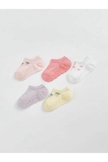 LC Waikiki Чорапи с ботуши за бебета с щампа LCW baby, 5 броя (S5)