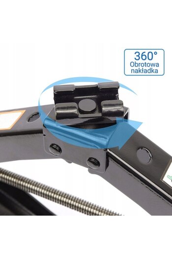 ORYX Cric trapezoidal 2T 105-410mm cu clichet si o cheie telescopica pentru roti SN4549