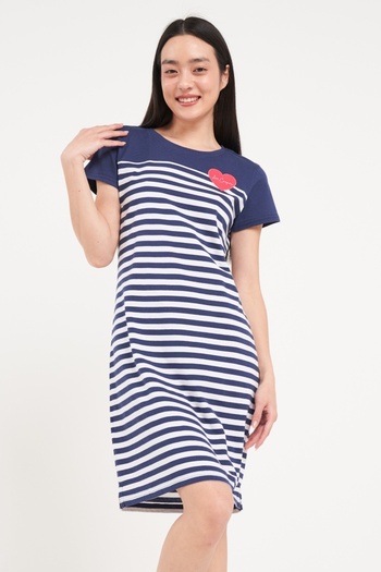 Lee Cooper Rochie dama cu dungi si imprimeu logo