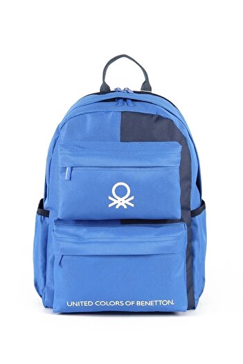 United Colors of Benetton 03849-03846-03847 United Colors of Benetton Σχολική τσάντα μαθητική τσάντα γυμνασίου ΜΠΛΕ