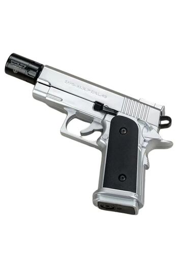 Cantayurdu Dan Wesson 10mm Minyatür Tabanca Metal Doldurulabilir Torch Çakmak Gümüş