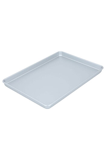 Alsaif Gallery Bake Chef Aluminum Cake Pan, 41 x 28.6 x 3 cm, Rectangular - Silver