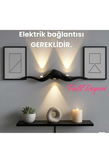 fullreyon Elektrikle Çalışır, 10 Watt İç ve Dış Mekan Gün Işığı 3000 Kelvin Led Aplik, Modern Tasarım Armatür