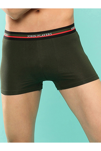 John Player By Styli Pack of 2 - Solid Trunks with Elastic Waistband