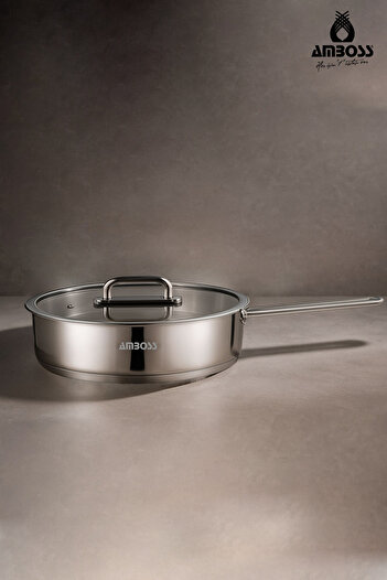 Amboss Nova Stainless Steel Pan with Glass Lid 26X6 cm