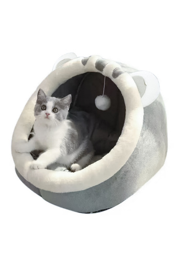 jumi Plush Dog Cage Mattress, Gray - 45x37