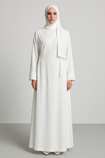 Misue Handmade Medina Silk Διπλό Φόρεμα Προσευχής + Σάλι, Μεταξωτό Πρωινό Φόρεμα, Φόρεμα Προσευχής Προίκας, Φόρεμα Mevlüt
