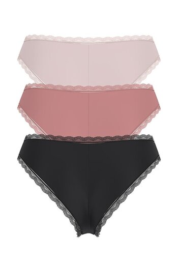 Guess Basic Microfiber Women's Brief 3-Piece Panties Pack