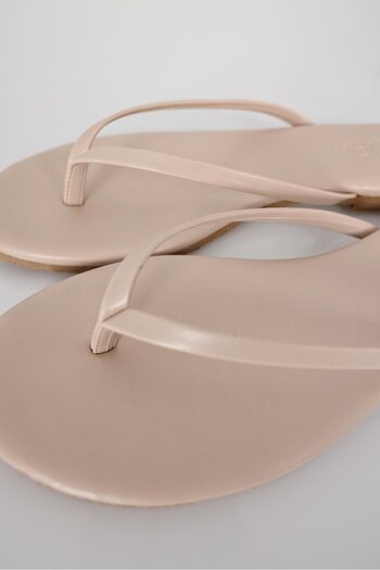 5in1Canpolat Beige Flip Flops 007