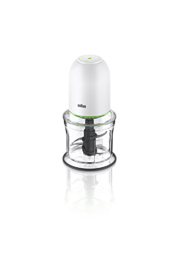 Braun 500W 2-Speed 2-in-1 MultiPractic 3 Chopper with Advanced Quad Blade Technology White and Clear 500ml