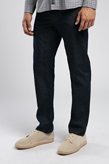 Lee Cooper Rico Yüksek Bel Düz Kesim Düz Paça Siyah Erkek Jean Pantolon