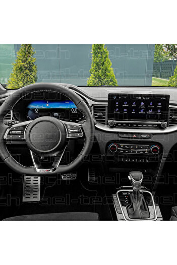 ael-tech Kia X Ceed Compatible Navigation and Digital Instrument 9H Nano Screen Protector Set of 2