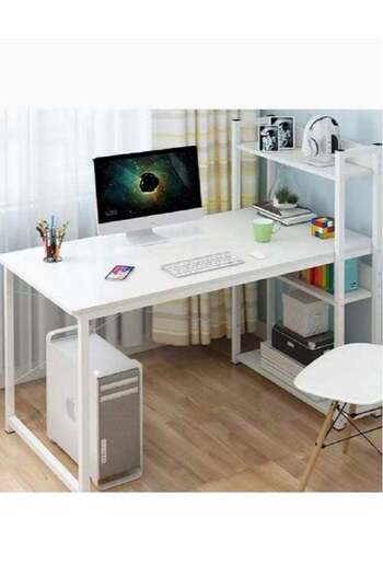 EXPERT Home office desk with bookshelf for computers, gaming, writing, and studying EI-107