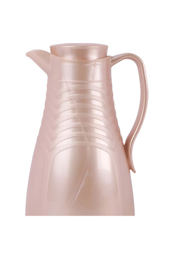 Valk Double Wall Glass Anti-Leakage Wide Mouth Vacuum Flask Pearl Pink 1 Liter